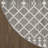  Positano 5' x Round Charcoal Modern Rug-468786576-468786579