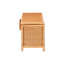 Banc de rangement en rotin naturel Creusa de Bali & Paris, orné d'un nœud.