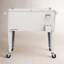 Permasteel - Glacière à roulettes rétro avec cloison 80QT - Blanc-21495905-116395568