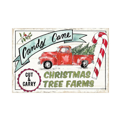 Holiday Signs I 1 Piece Wrapped Canvas Painting