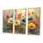 Toile avec cadre flottant or