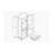 Modern Tall Storage Cabinet with Glass Doors & Shelves - Versatile Freestanding Sideboard with Drawer for Living Room, Kitchen, Dining Room, & Office - Elegant Finish-193649023