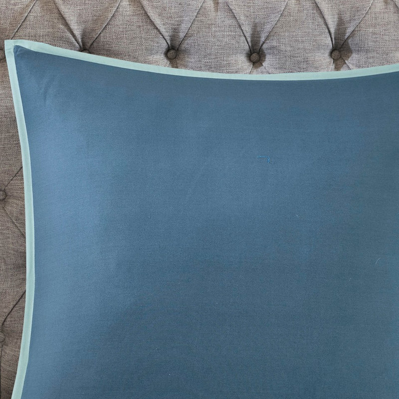Literie en coton bleu très grand réversible