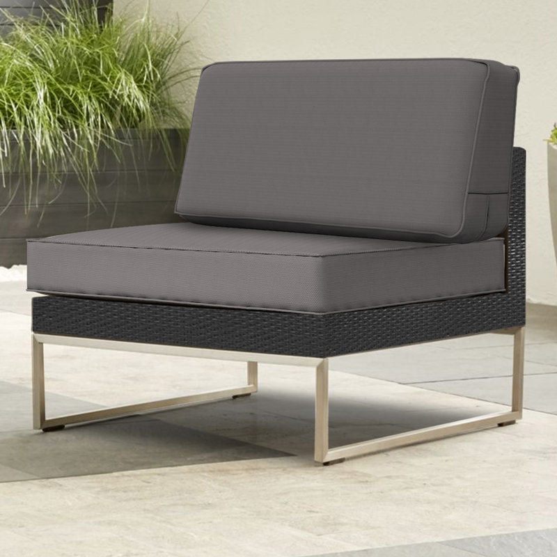 Housse de coussin d'extérieur, 42", Gris