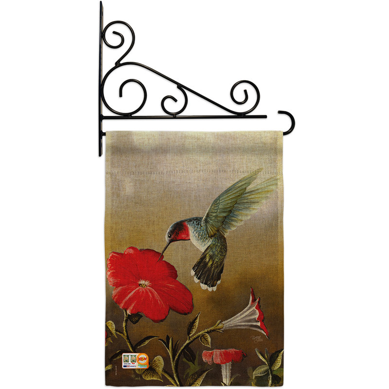 Double Sided 18.5 in. H x 13 in. W Polyester Animal Garden flag
