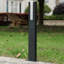 Lumière de sentier d'extérieur à DEL de style européen moderne avec lumière de jardin des deux côtés-70884205-73669703