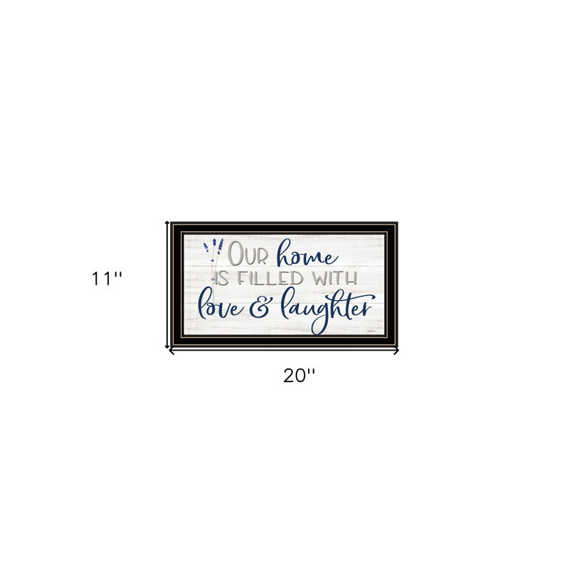 Our Home Black Framed Print Wall Art