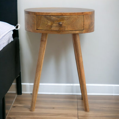 Solid Wood Nightstand by Millwood Pines