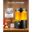 Melangeur de cire pour la fabrication de bougies, 10,6 pte, chauffage rapide et uniforme, avec bec verseur facile et affichage numérique de la température, base en sablier pour un écoulement doux et antiadhésif, creuset de cire pour faire des savons de bougies