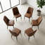Chaise d'appoint rembourrée en similicuir (dossier de 6)-426351402
