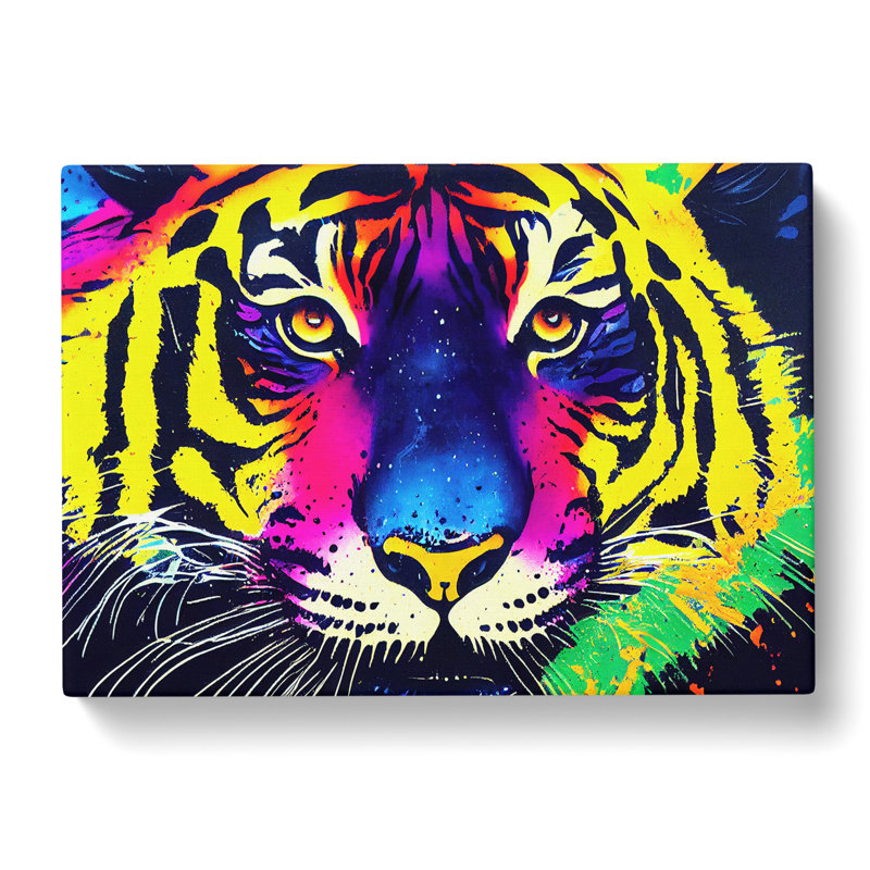 Tiger Splash Vol.2 Abstract - Wrapped Canvas, 35cm H x 50cm W x 3cm D