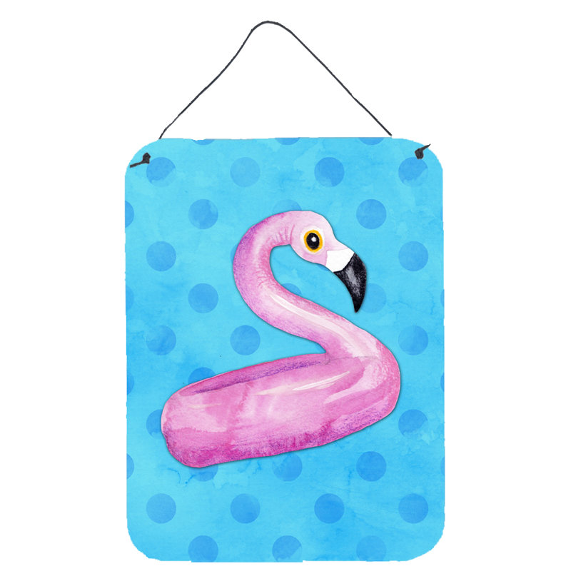 Décoration murale polkadots suspendues flamant rose floaty, Bleu