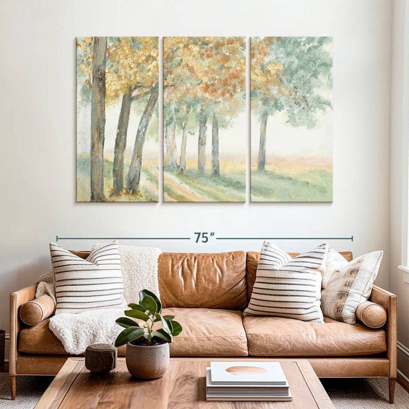 Harnek Golden Trees, 42" H x 65" W