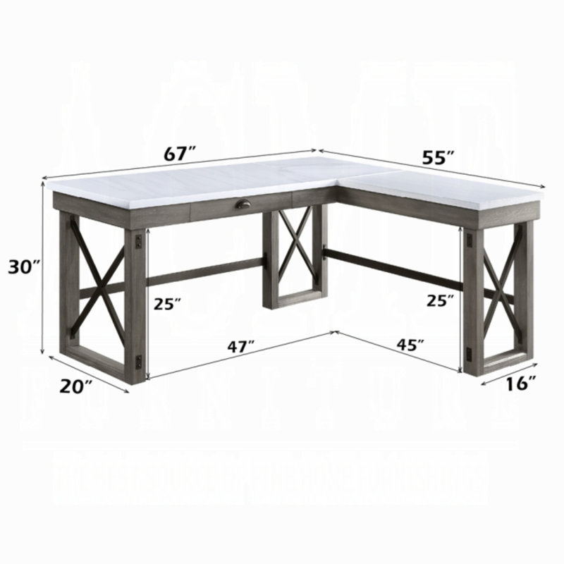 Bureau d'écriture avec plateau relevable Stamant