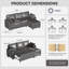 3 Seater Faux Leather Sofa Bed