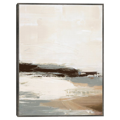 «Earth Tone Abstracted Landscape 1» par Willowbrook, art mural encadré