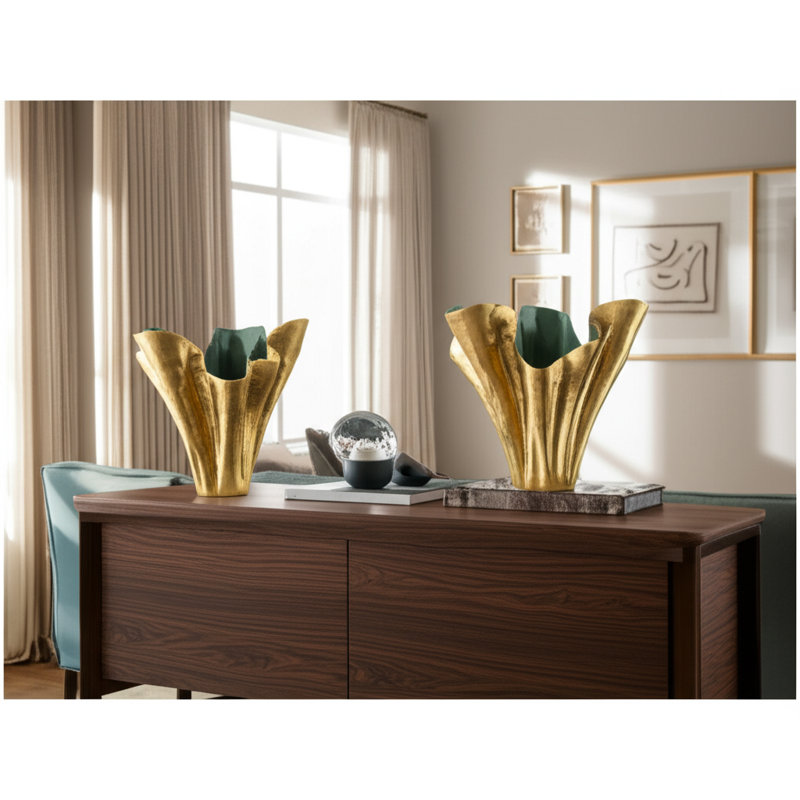Gannon Handmade Aluminum Table Vase, 20" H x 18" W x 16" D