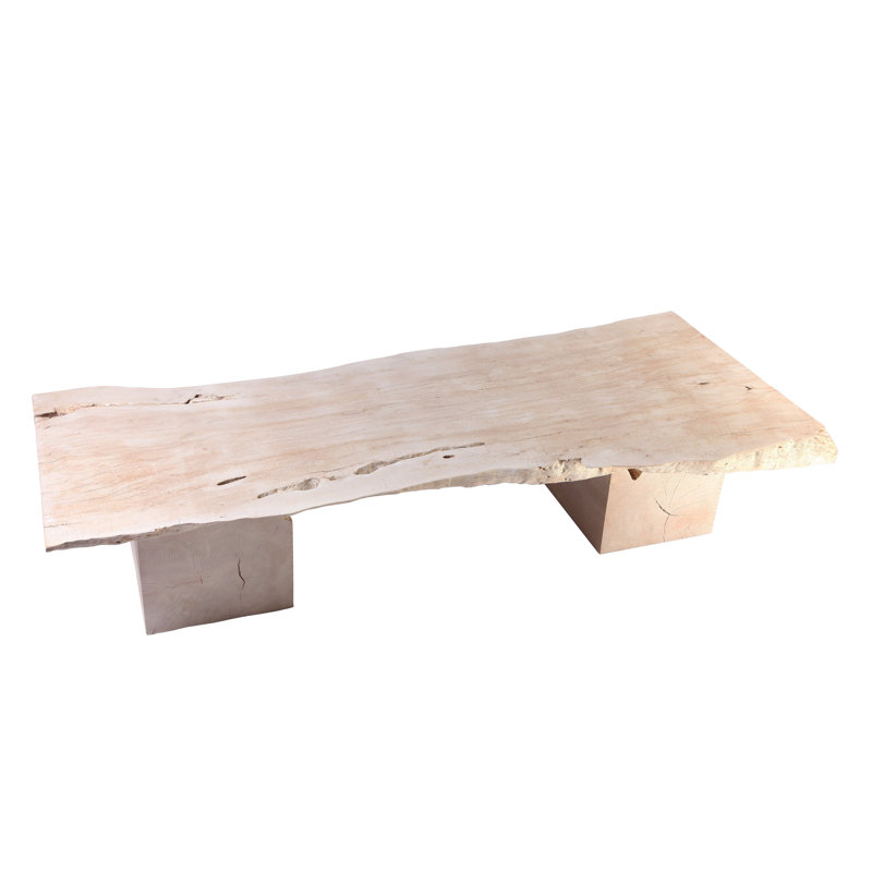 Table basse rustique blanche