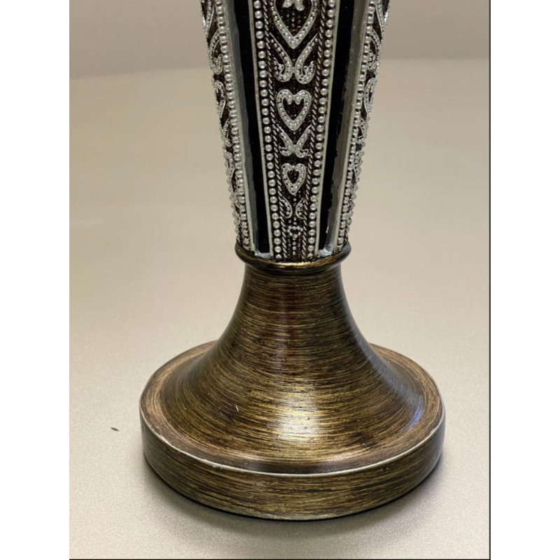 Kellen 2 Piece (12"H & 14"H) Polyresin Candlestick Set