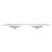 73 Inch Camilla II Modern Vanity Top Double Sink with Backsplash, Solid White