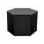 Table basse hexagonale, taille de 23,95 po, construction, table de rangement spacieuse avec rangement ouvert, table de chevet polyvalente, style géométrique, assemblage facile