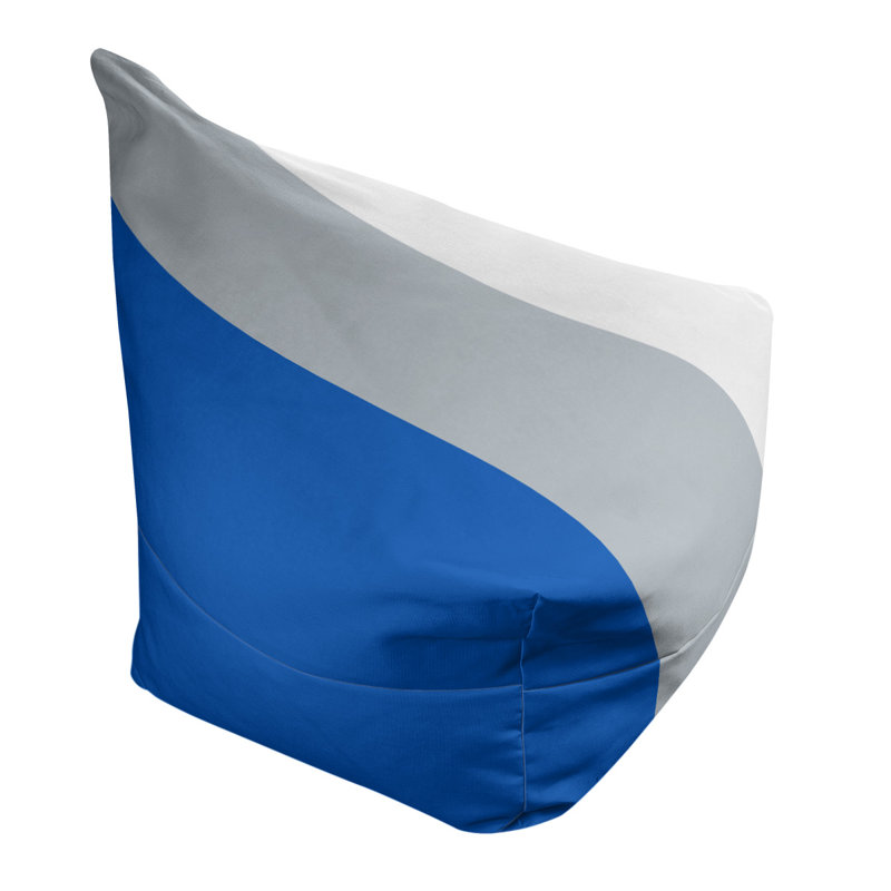 Fauteuil à billes Washington, 31 po x 38 po x 42 po, Bleu royal / argent / blanc