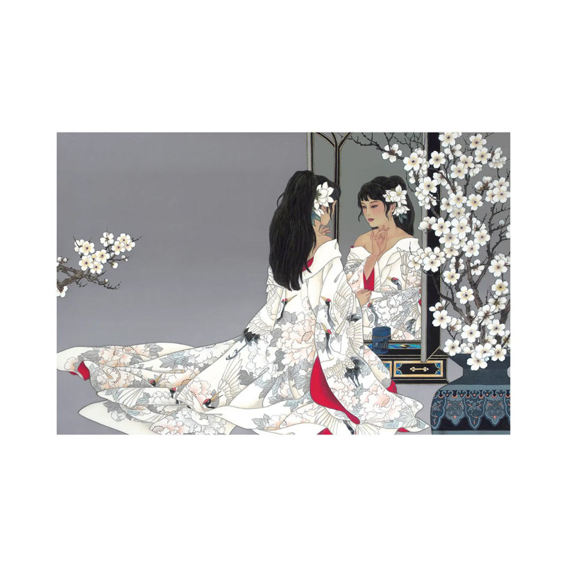 «Reflections» par Caroline R. Young, reproduction d'art sur toile tendue, H 40 po x l 60 po x 1,5 po