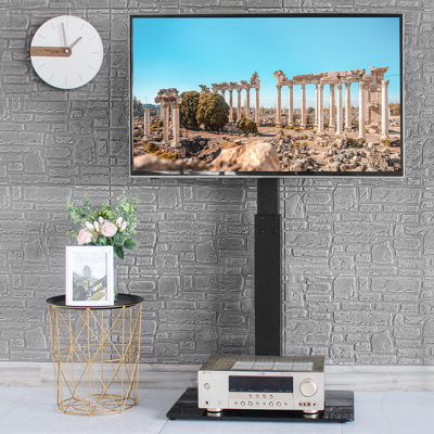 Rfiver Floor TV Stand with Mount for 32-70 inch TVs up to 110lbs