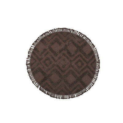 Round 200 cm x 200 cm Hand Woven Area Rug
