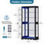 5-Tier Glass Display Cabinet with Lock, Display Cabinet with Human Sensor Function and Color RGB Lights-549837253