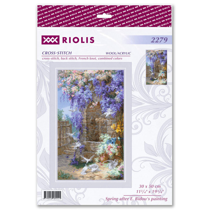 Le printemps d'après la trousse de point de croix compté R2279 d'E. Bidou
