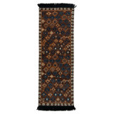 Rug & Kilim’S Tribal Rug In Beige-Brown And Blue Geometric Pattern