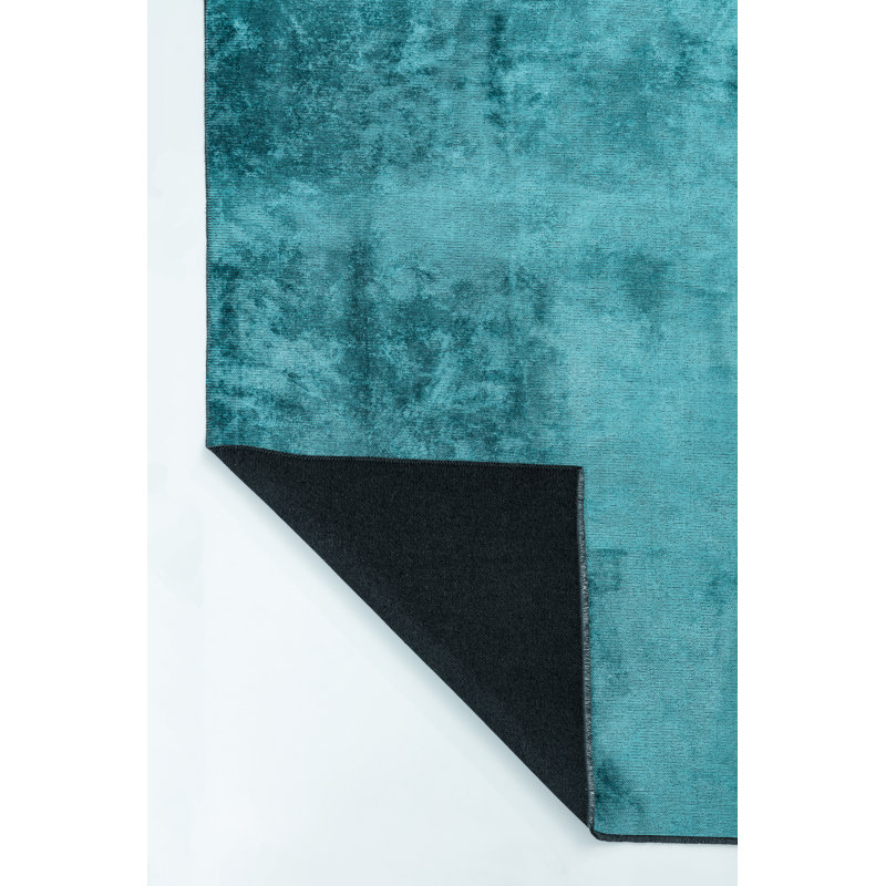 Rapture Abstract Turquoise Area Rug, Rectangle 7'10" x 11'2"