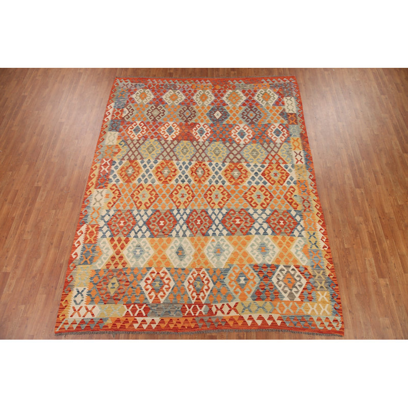 Tapis oriental géométrique 8 x 11