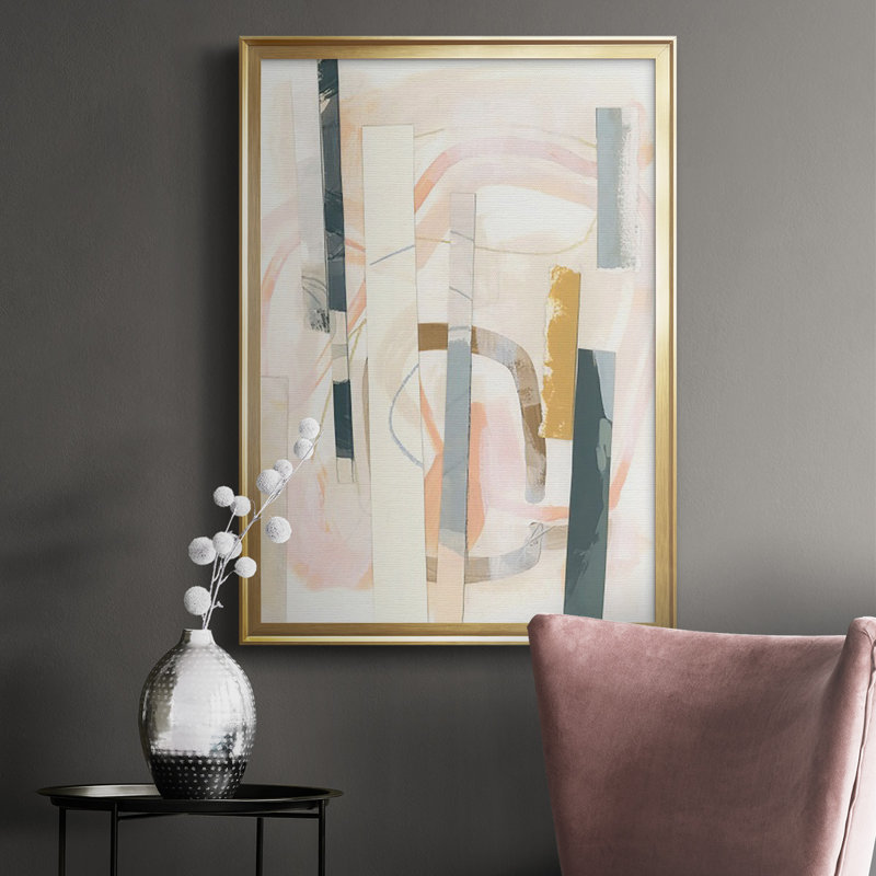 " Melon Litmus III ", 42.5" H x 30.5" W x 1" D, Gold