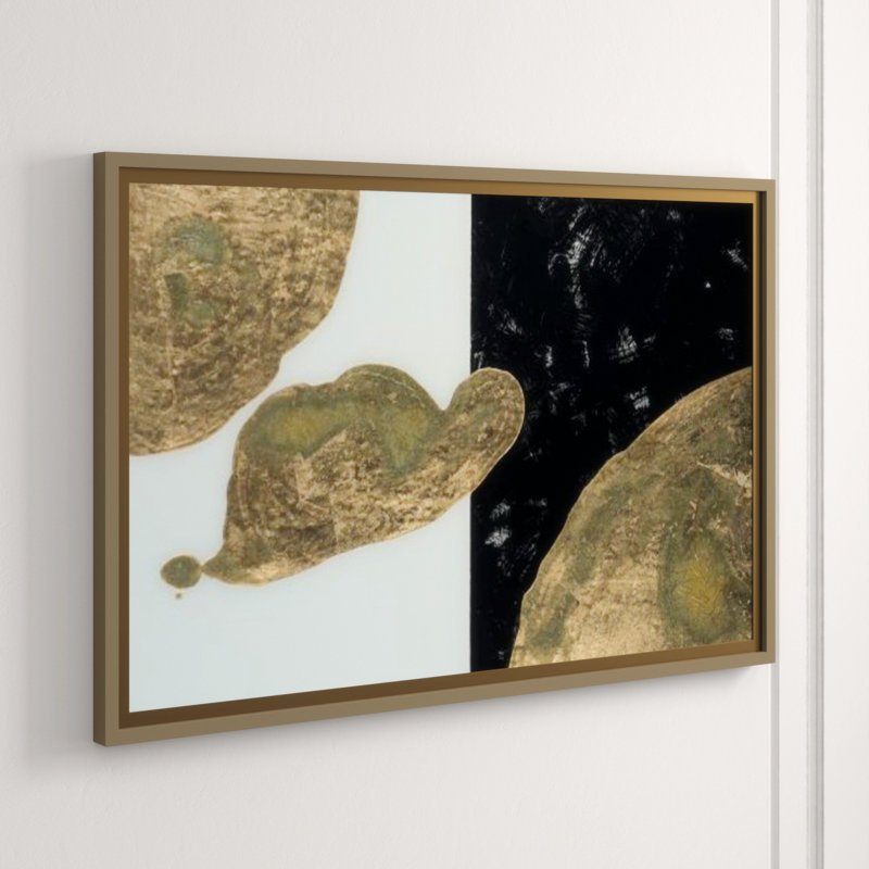 Gold Spill With Back I Print by DAWN SWEITZER, Gilded Gold, 30" H x 45" W