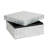 Capiz Shell Square Box Tiled Pattern Natural 12x12x6"