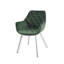 Chaise de salle à manger avec accoudoirs en velours capitonné Chimeng-88348478-88348476
