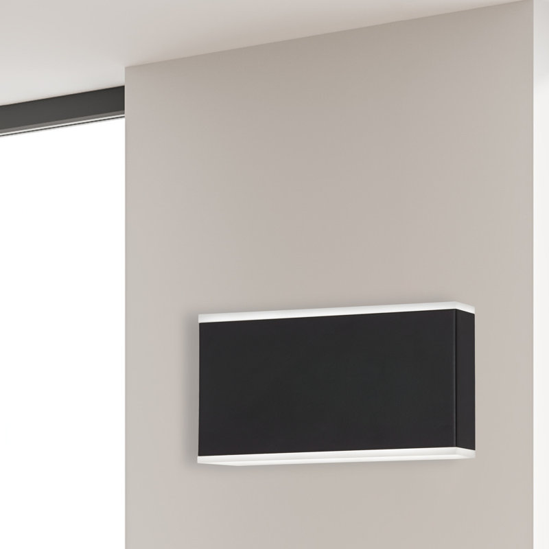 Tarbox LED Flush Mounted Sconce, Matte Black