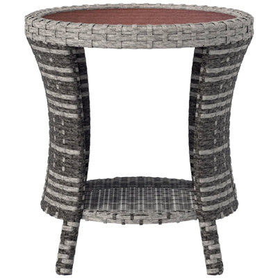 Table d'appoint, table basse d'extérieur en osier