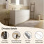  Meuble-lavabo double 72 po avec plateau en pierre blanche et 4 tiroirs pour salle de bain moderne 72 po-1529269017