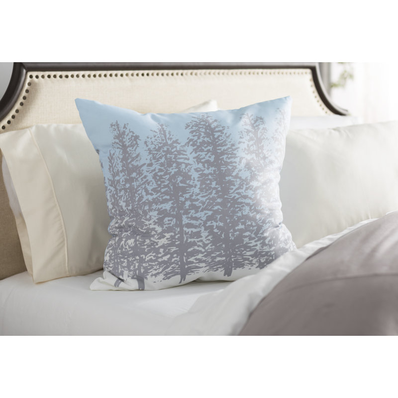 Holiday Essence Reversible Throw Pillow, 16" H x 16" W, Gray