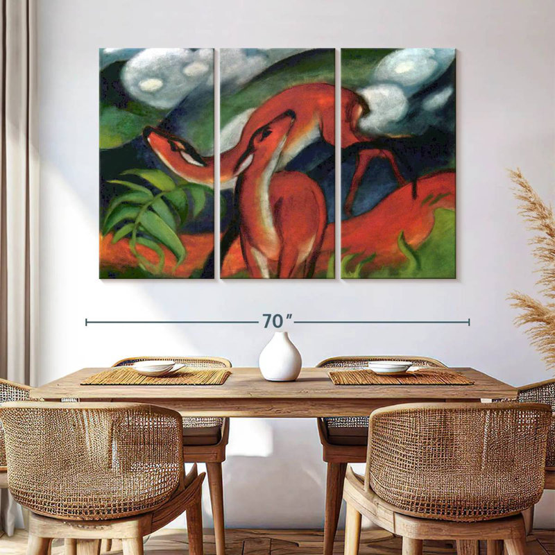 Brampt Red Deer II 1912, 36" H x 57" W