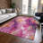 Machine Washable Indoor/Outdoor Xhevrie Garnet Rug-1523187252