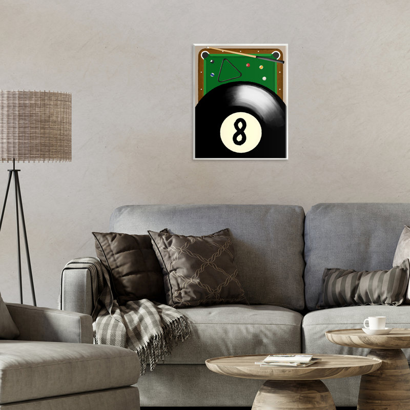Billiard Table & Balls Wall Plaque, design by Jennifer Stith