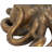 Holquin Polystone Octopus Decorative Black Sculpture with Long Tentacles and Suctions Detailing