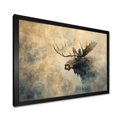 Gloriana Moose In The Mist Of Canada II - Moose Canvas Print Wall Art