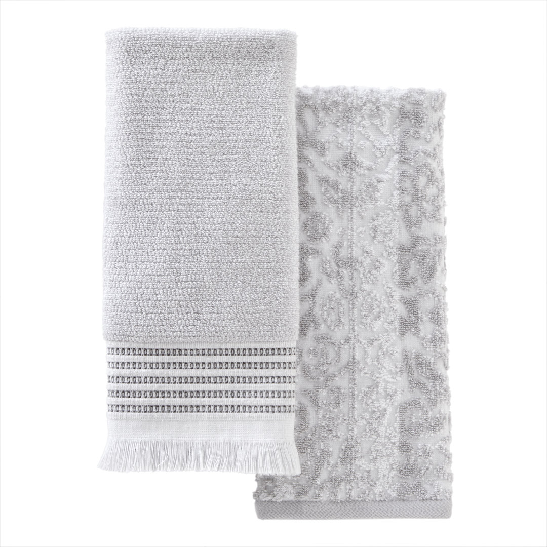 2 Piece Turkish Cotton Hand Towel Set SKL Home 