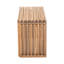 Ensemble de 2 bancs d'extérieur extensibles en bois massif