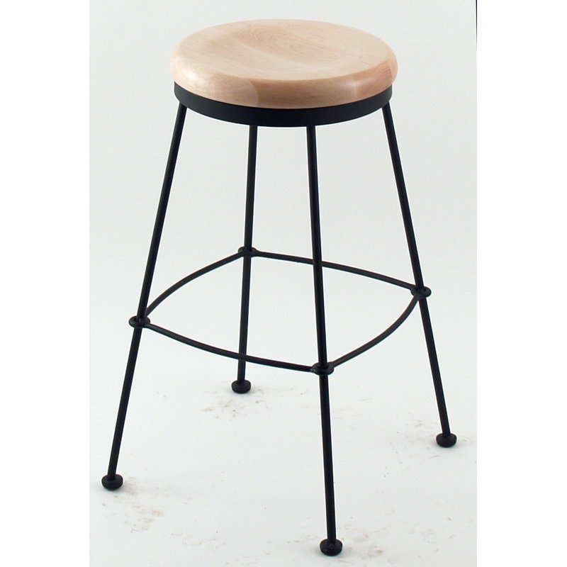 Stationary Bar & Counter Stool, Wood-Natural Maple, Counter Stool (25” Seat Height)